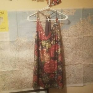 Free People floral print sequin cocktail dress